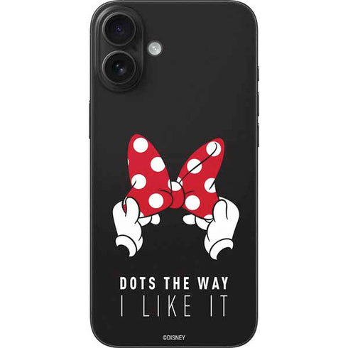 Disney Minnie Mouse Dots The Way iPhone 16 Plus Skin